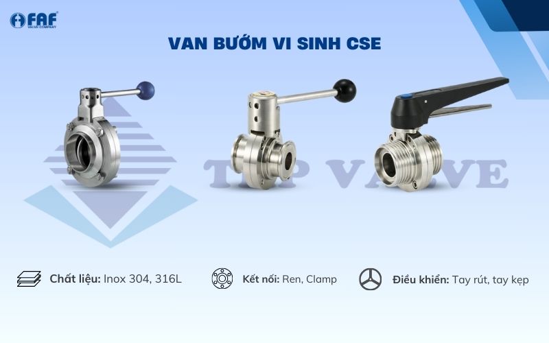 van bướm vi sinh cse