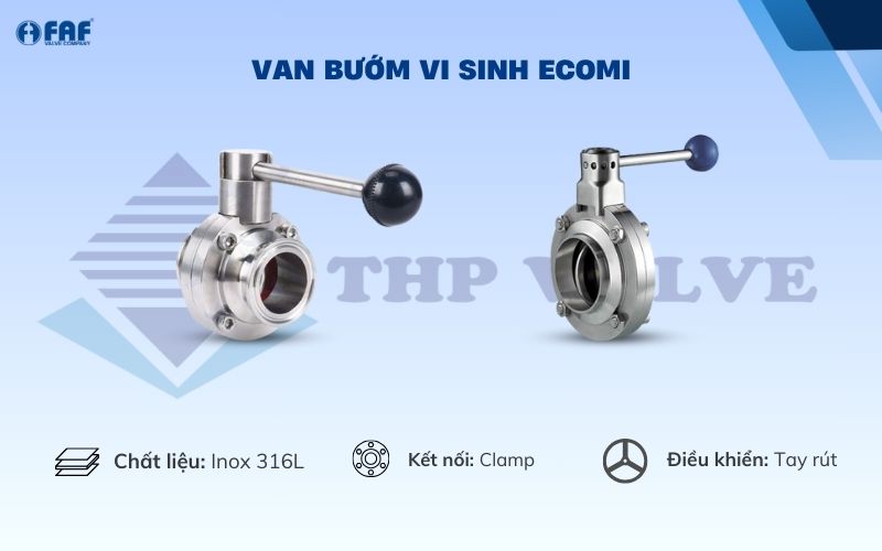 van bướm vi sinh ecomi