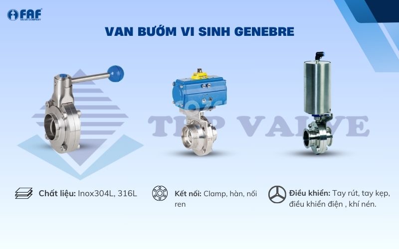 van bướm vi sinh genebre