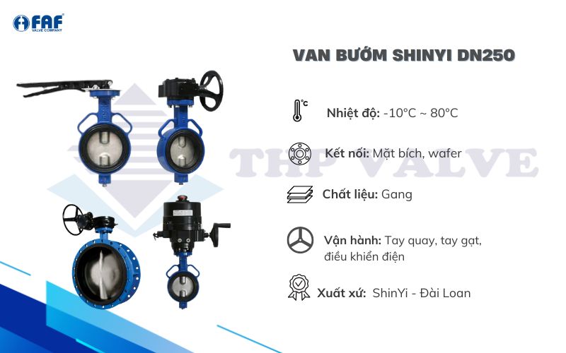 van cánh bướm dn250 shinyi