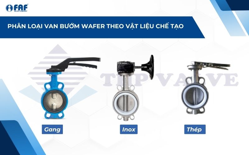 vật liệu chế tạo van bướm wafer type