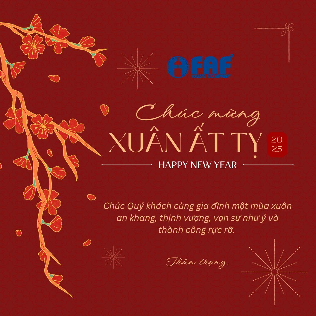 Thông báo nghỉ Tết 2025 FAF Valve