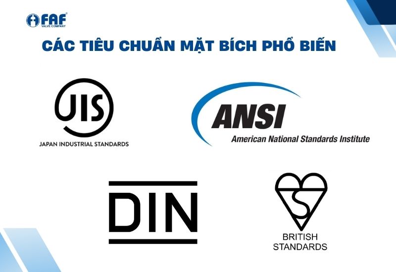 Các tiêu chuẩn kết nối mặt bích van giảm áp