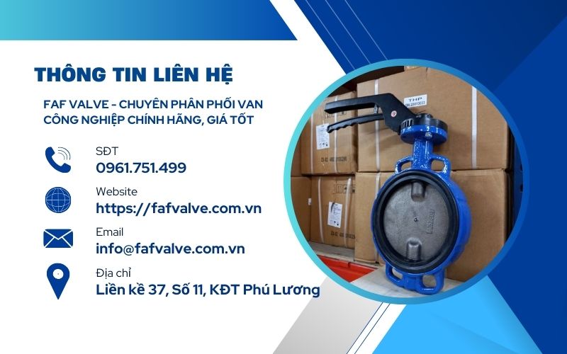 địa chỉ mua van bướm faf