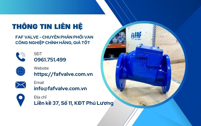 đơn vị cung cấp van một chiều faf chính hãng