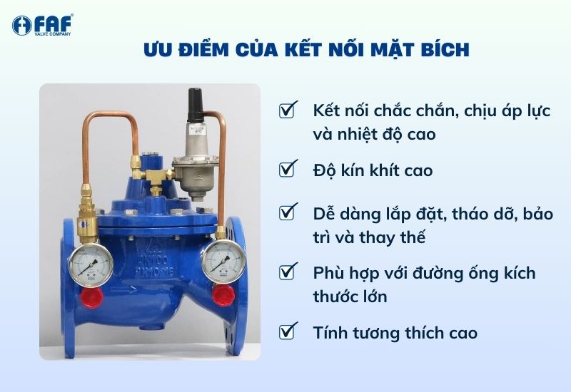 tại sao nên sử dụng van giảm áp kiểu nối bích