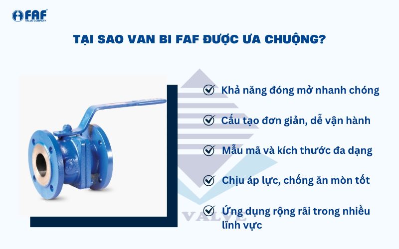 tại sao van bi faf được ưa chuộng