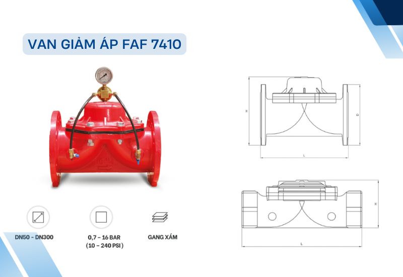 Van giảm áp FAF 7410 - Thổ Nhĩ Kỳ