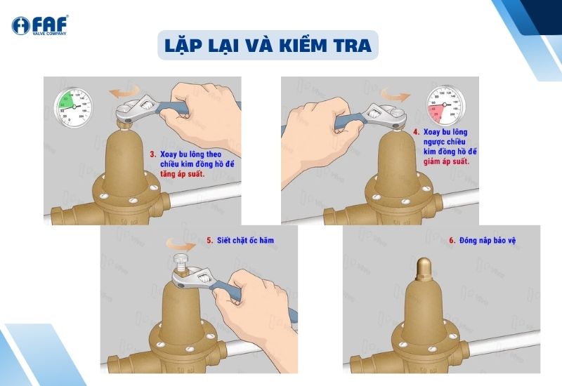 cách điều chỉnh van giảm áp nước