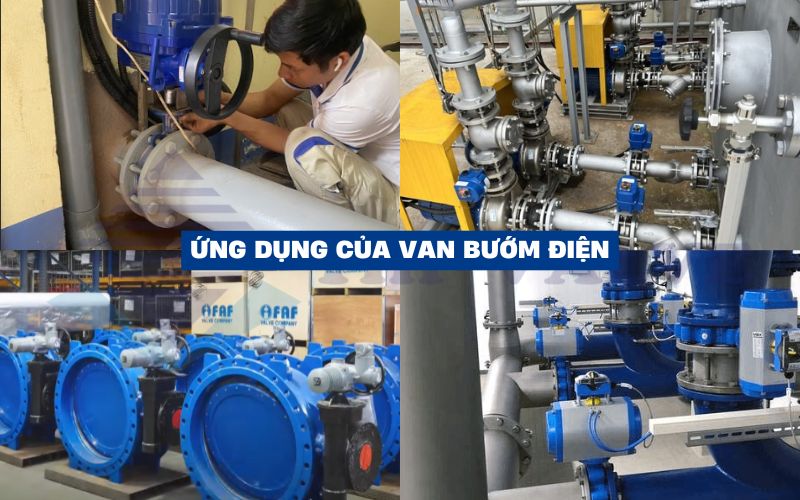 ứng dụng van bướm điều khiển điện