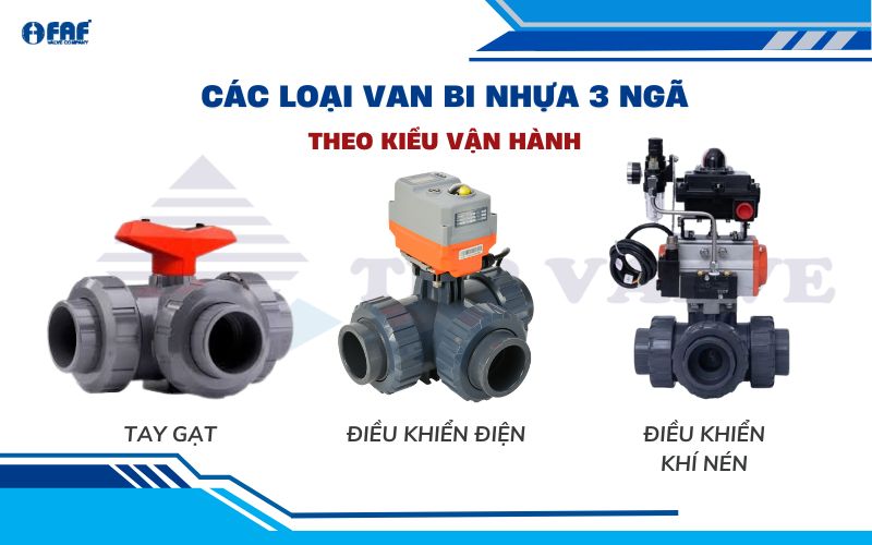 các loại van bi nhựa 3 ngã