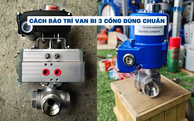 cách vận hành van bi 3 ngã