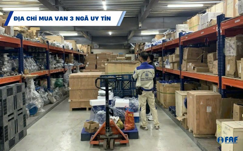 địa chỉ mua van bi 3 ngã chính hãng