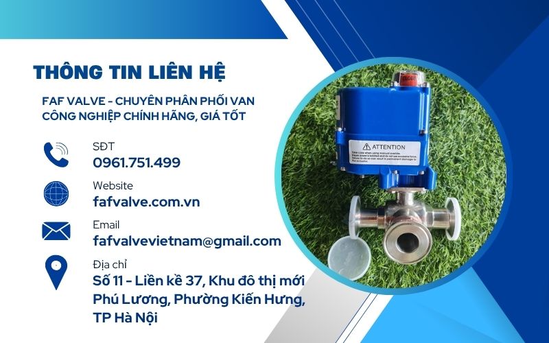 faf valve phân phối chính hãng van 3 ngã inox