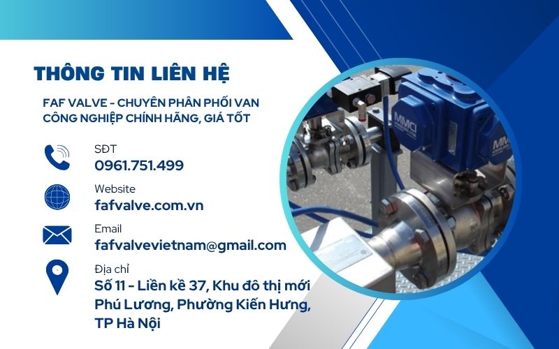 van bi 2 mảnh chính hãng tại faf valve