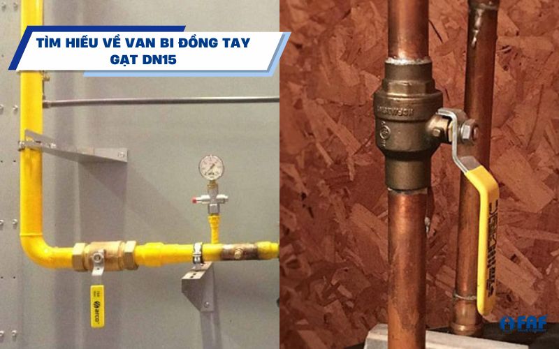 van bi đồng tay gạt dn15