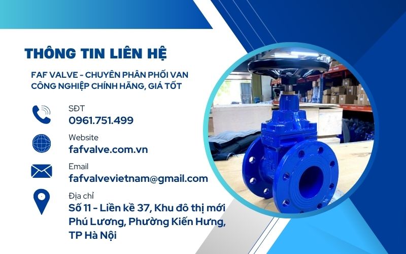 faf valve phân phối van cổng chính hãng