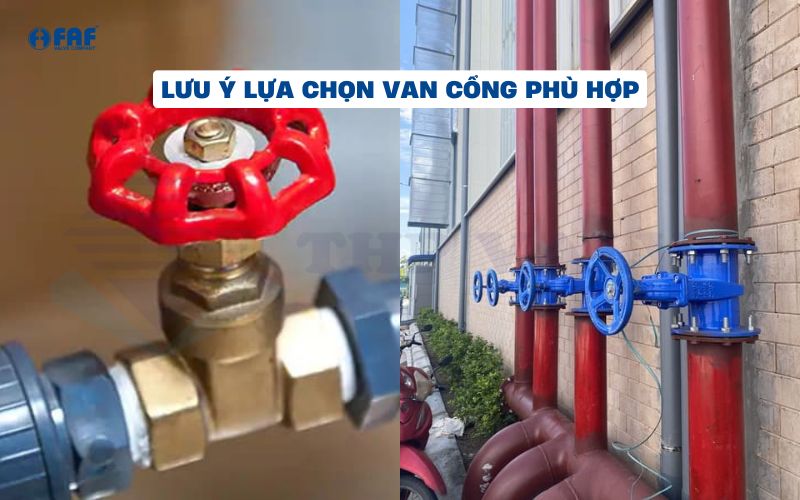 lưu ý chọn mua van chặn phù hợp