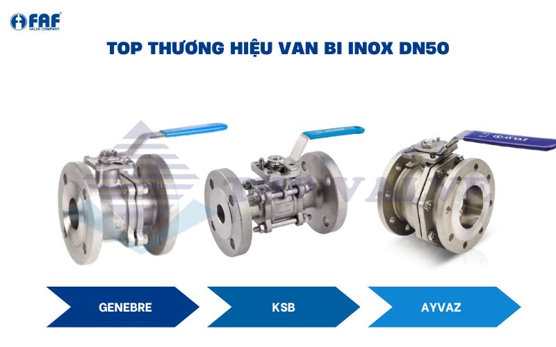 top thương hiệu van bi inox dn50
