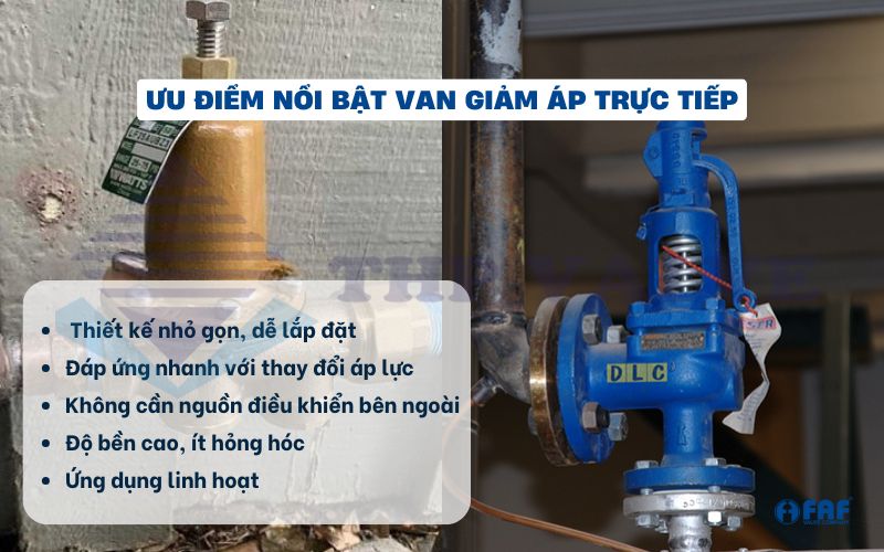 ưu điểm van giảm áp trực tiếp