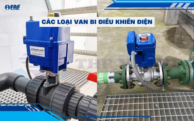 các loại van bi điều khiển điện