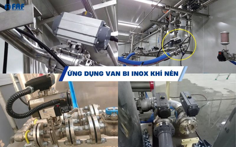 ứng dụng van bi inox điều khiển khí nén