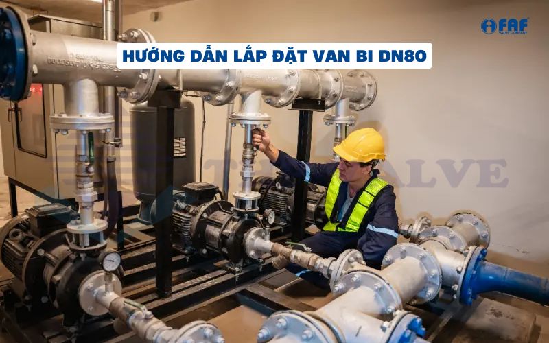 cách lắp đặt van bi dn80 với 4 bước