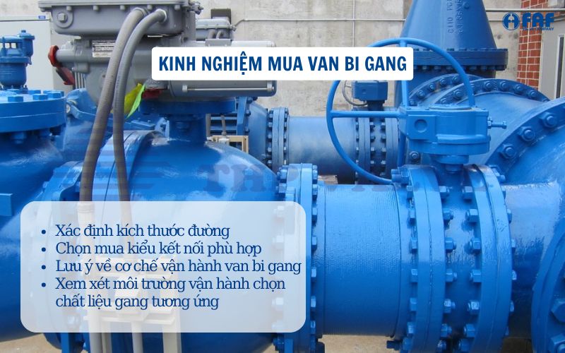 kinh nghiệm mua van bi gang