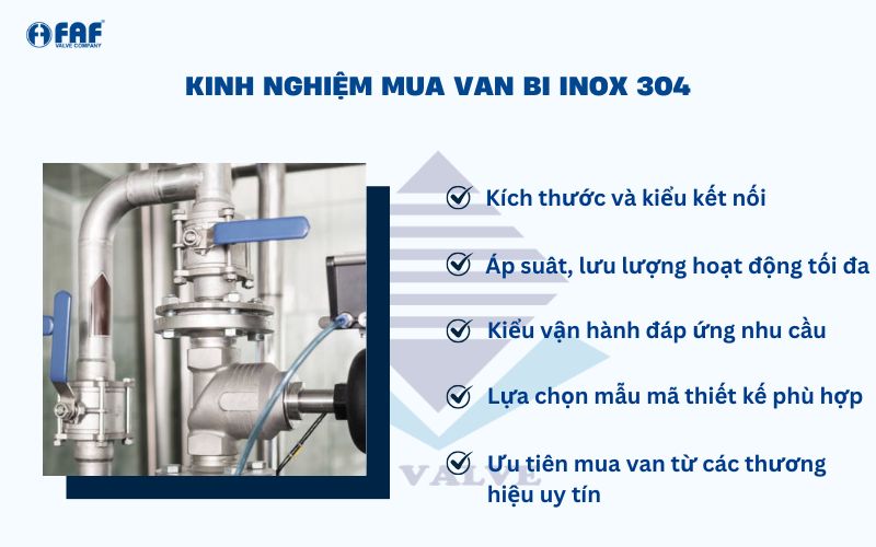 kinh nghiệm mua van bi inox 304