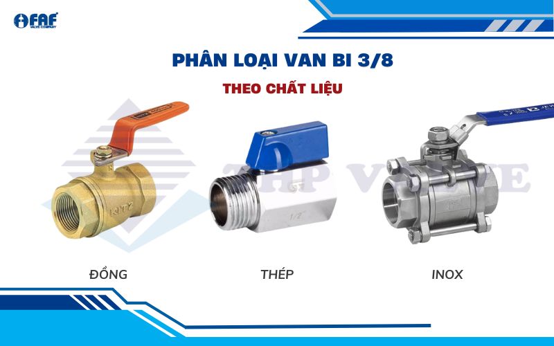 phân loại van bi 3/8