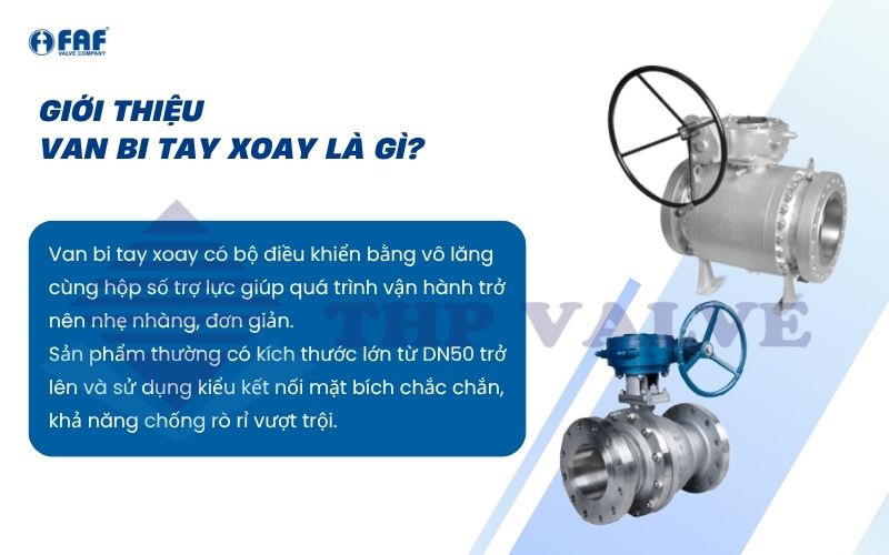 giới thiệu van bi tay xoay