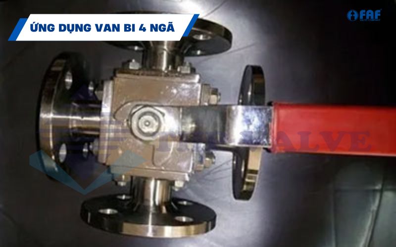 ứng dụng van bi 4 ngã