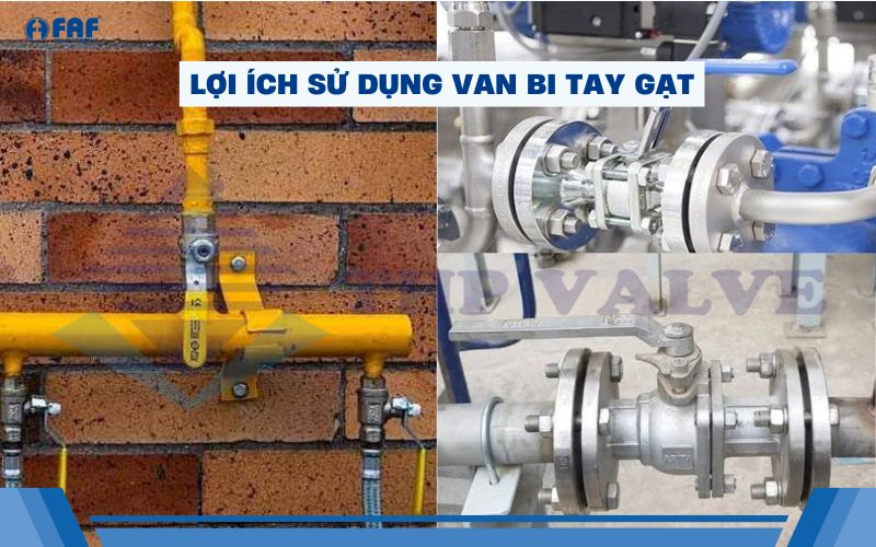 ưu điểm van bi tay gạt