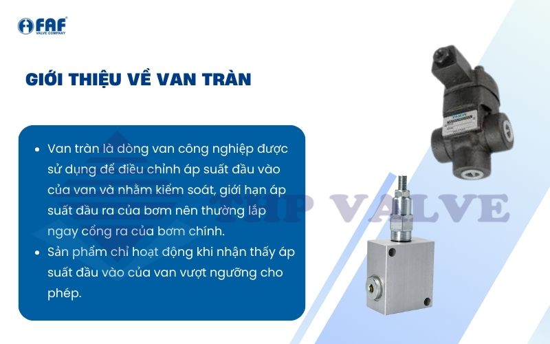giới thiệu van tràn