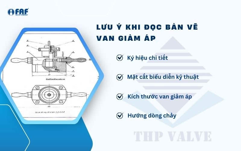 lưu ý khi đọc bản vẽ van giảm áp
