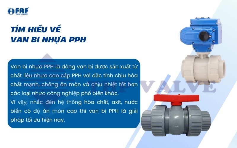tìm hiểu về van bi nhựa pph