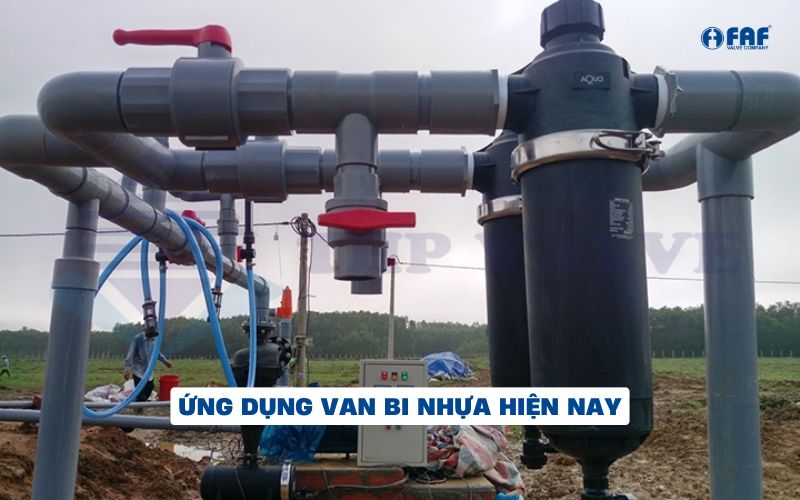 ứng dụng van bi nhựa