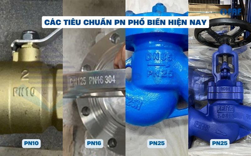 các loại tiêu chuẩn pn thông dụng