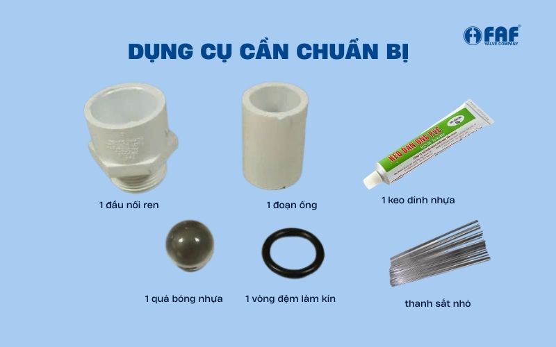 dụng cụ chế van 1 chiều