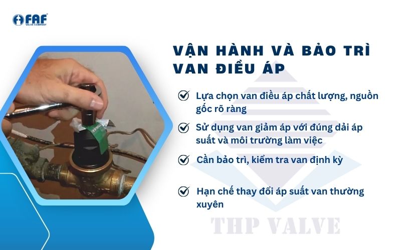 lưu ý khi vận hành và bảo trì van giảm áp