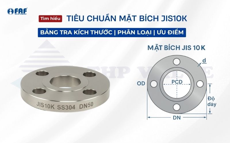 tiêu chuẩn mặt bích jis10k