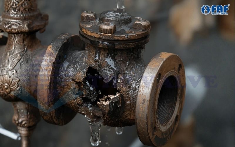 van 1 chiều bị hỏng