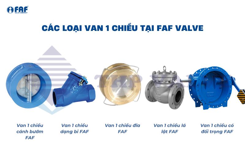 các loại van 1 chiều thông dụng tại faf valve