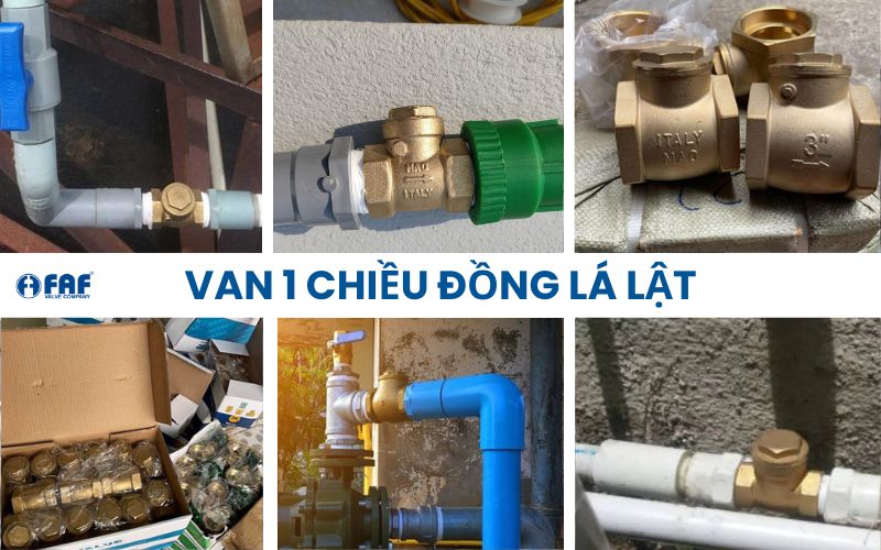van 1 chiều đồng lá lật