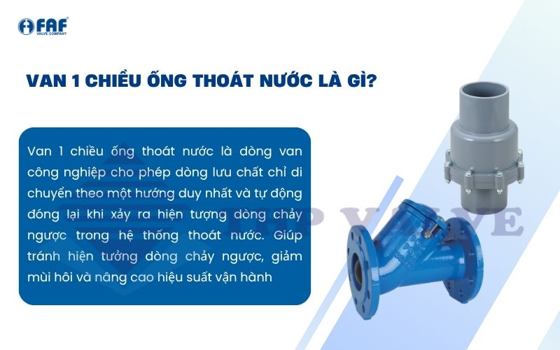 tìm hiểu về van 1 chiều ống thoát nước