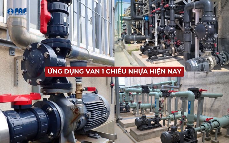 ứng dụng thực tế của van 1 chiều nhựa