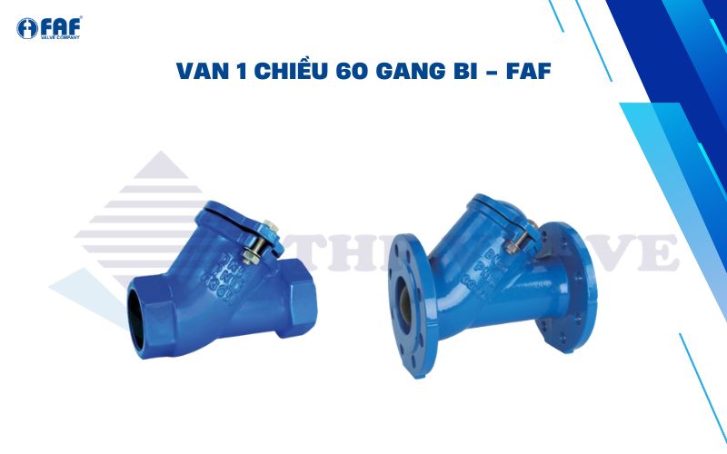 van 1 chiều bi gang phi 60 của faf