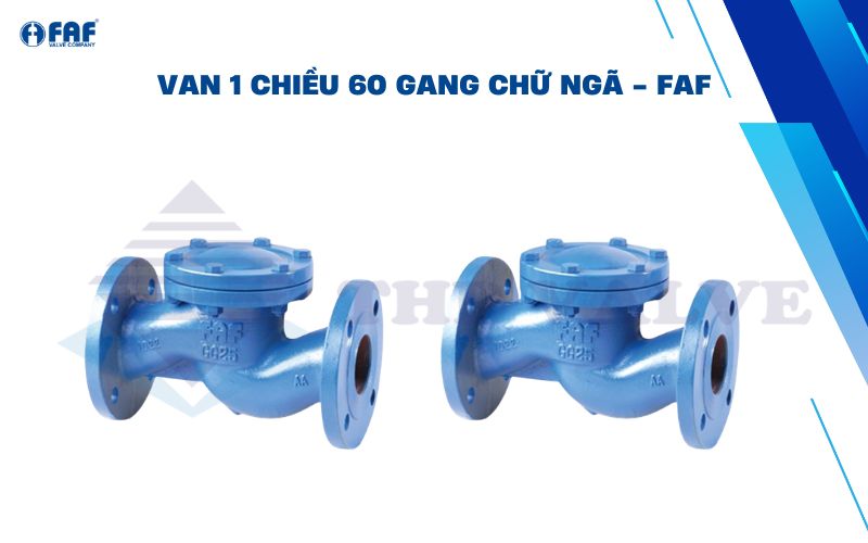 van 1 chiều gang chữ ngã phi 60 của faf