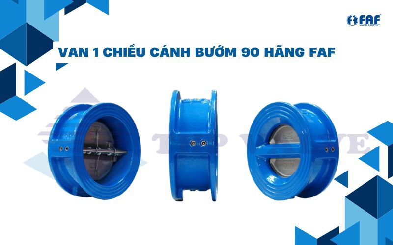 van 1 chiều cánh bướm phi 90 hãng faf
