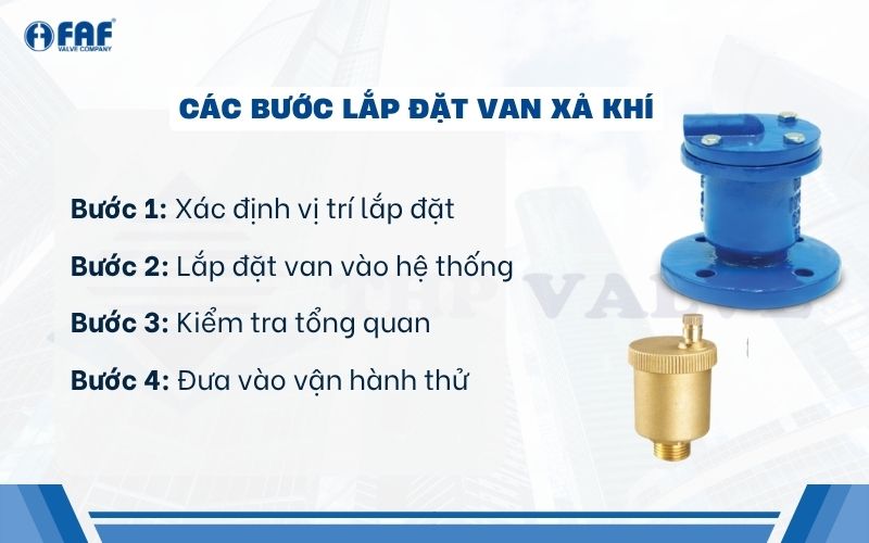 cách lắp đặt van xả khí đúng kỹ thuật